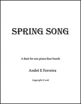 Spring Song piano sheet music cover